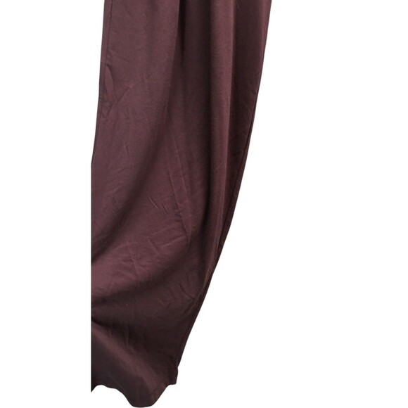 Garnet Hill Pants Women's Size XS Purple Stretch Waist Wide Leg - Picture 3 of 5